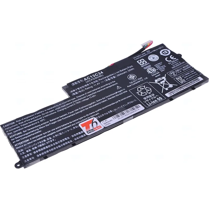 Batéria T6 Power Acer Aspire V5-122P, V5-132P, E3-111, E3-112, 2640mAh,…