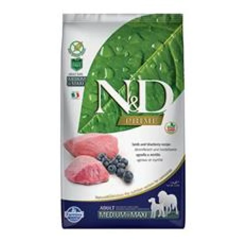 N&D PRIME DOG Adult M/L Lamb & Blueberry 2 x 12 kg