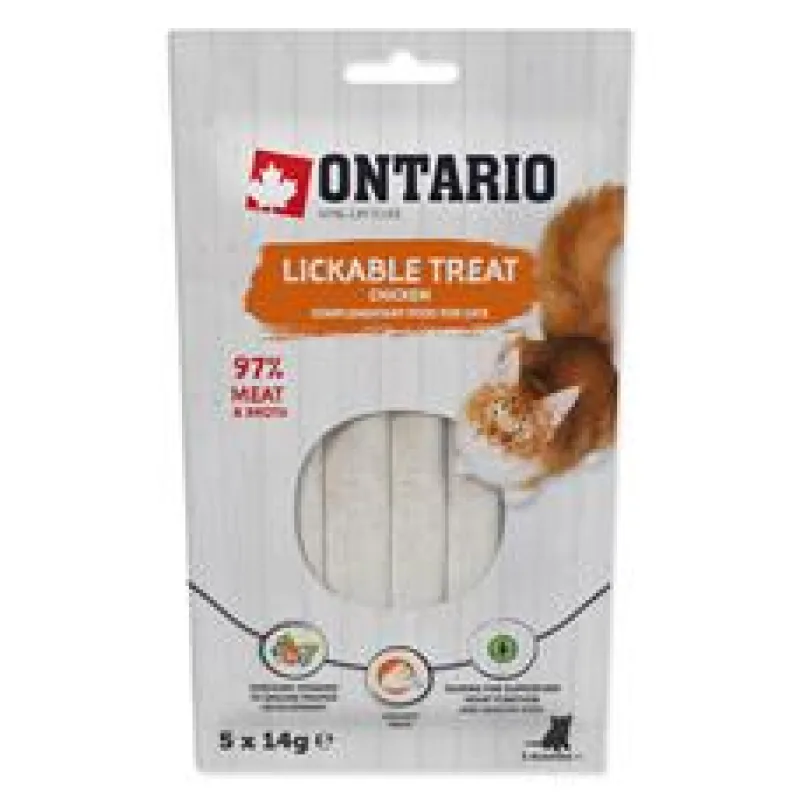 Pochoutka ONTARIO lízací kuřecí 5 x 14g