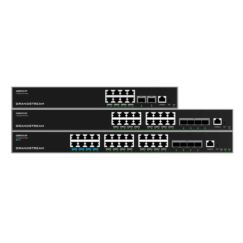 Grandstream GWN7812P L3 Managed Network PoE Switch 16 portov / 4 SFP+,…