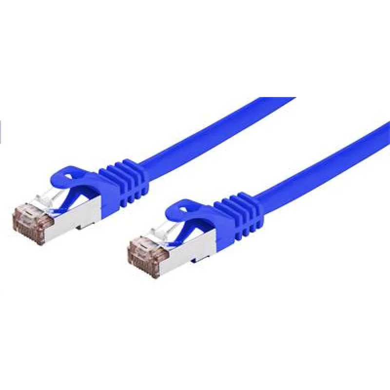 Kábel C-TECH patchcord Cat6, FTP, modrý, 2m CB-PP6F-2B
