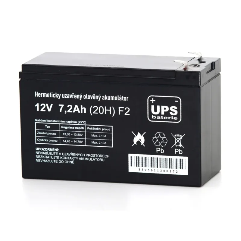 UPS batéria 12V 7, 2Ah F2 14551