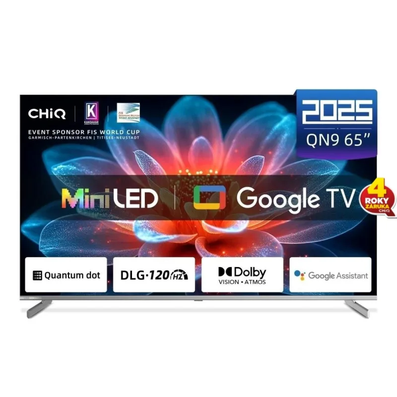 CHiQ M65QN9V TV 65", UHD MiniLED Google TV DLG 120 Hz M65QN9V