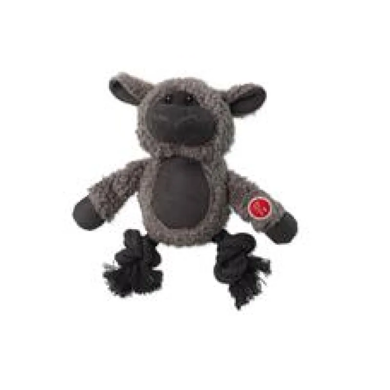 Hračka Dog Fantasy Snuggle mix zvířat s uzly a pískátkem 21 cm