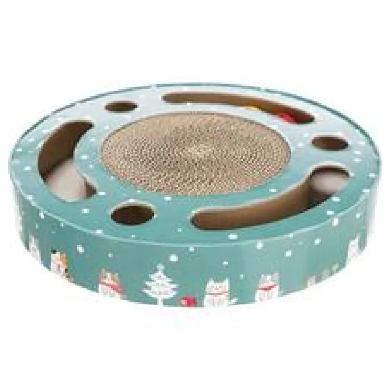 Xmas drum - vánoční škrabací buben s hračkou, ø 33 × 5,5 cm 1 ks