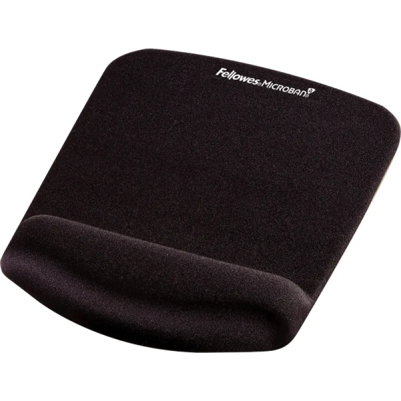 Podložka pod myš a zápästie Fellowes PlushTouch čierna FELFERGWMPADPTN