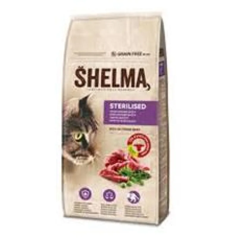 SHELMA Cat Sterilised Beef GF 8 kg