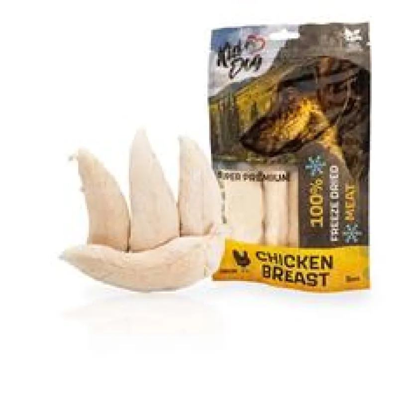 KIDDOG SUPER PREMIUM 100% kuřecí celá prsa sušená mrazem 50 g (3-4 ks)