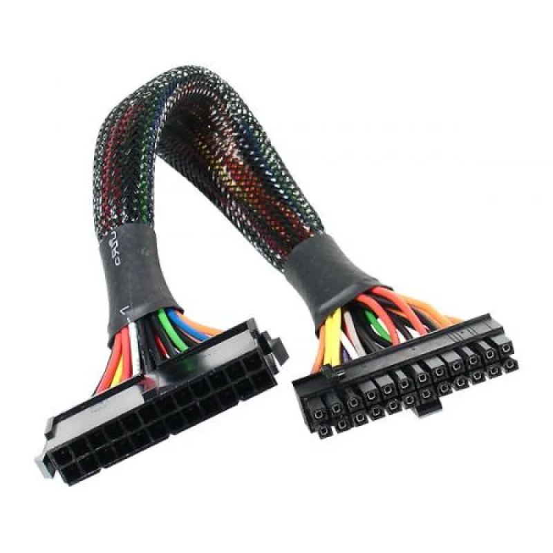 Predlžovací kábel 24 pin(M) na 20+4 pin(F) - 30cm AK-CB24-24-EXT