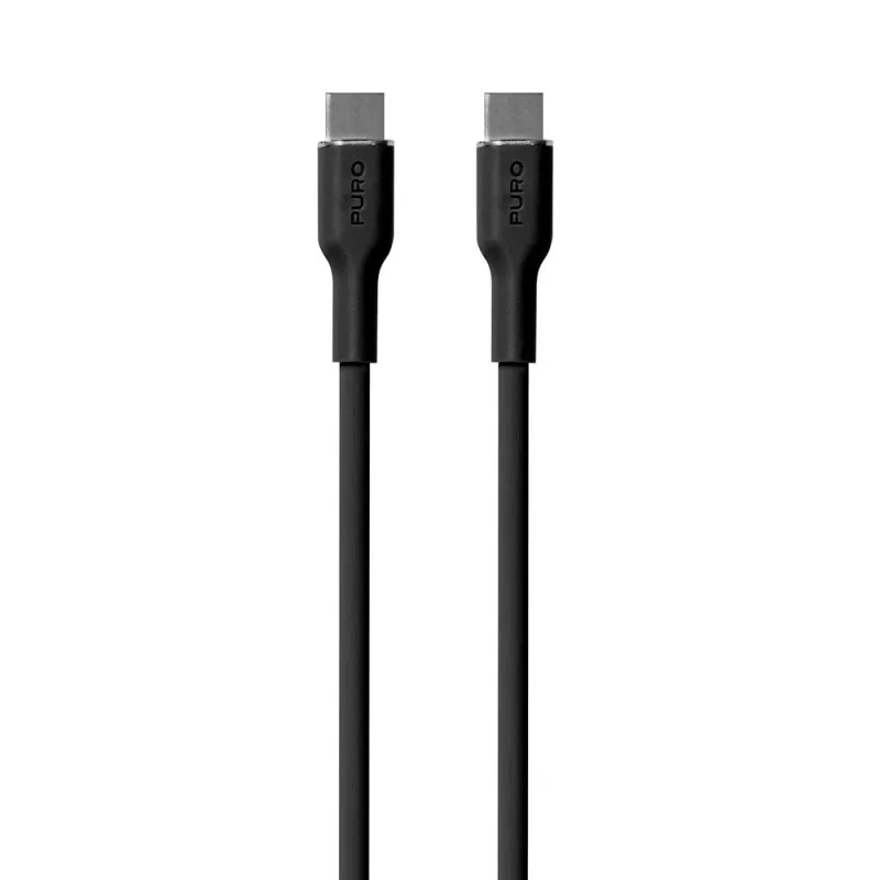 Puro kábel Soft Silicone Cable USB-C to USB-C 1.5m - Black…