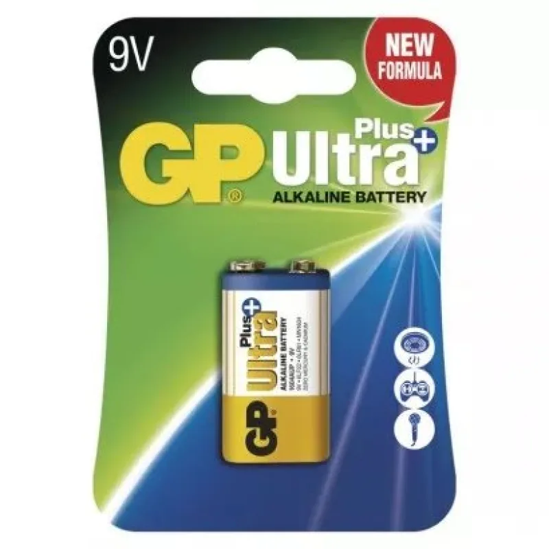 EMOS GP alkalická batéria ULTRA PLUS 9V (6LF22) 1BL B1751