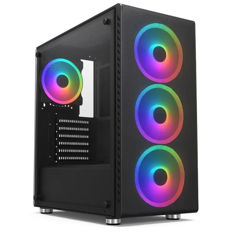 1stCOOL RAINBOW 4, skrinka ATX, zdroj 650W 88+, 4x RGB ventilátor, USB3,…