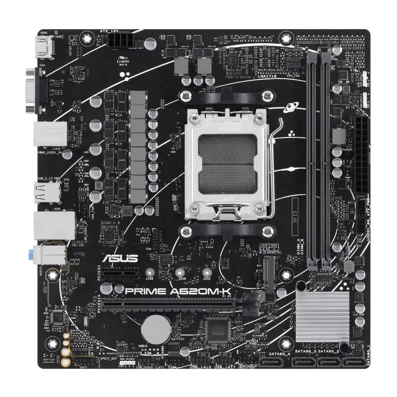 ASUS MB Sc AM5 PRIME A620M-K, AMD A620, 2xDDR5, 1xHDMI, 1xVGA, mATX…