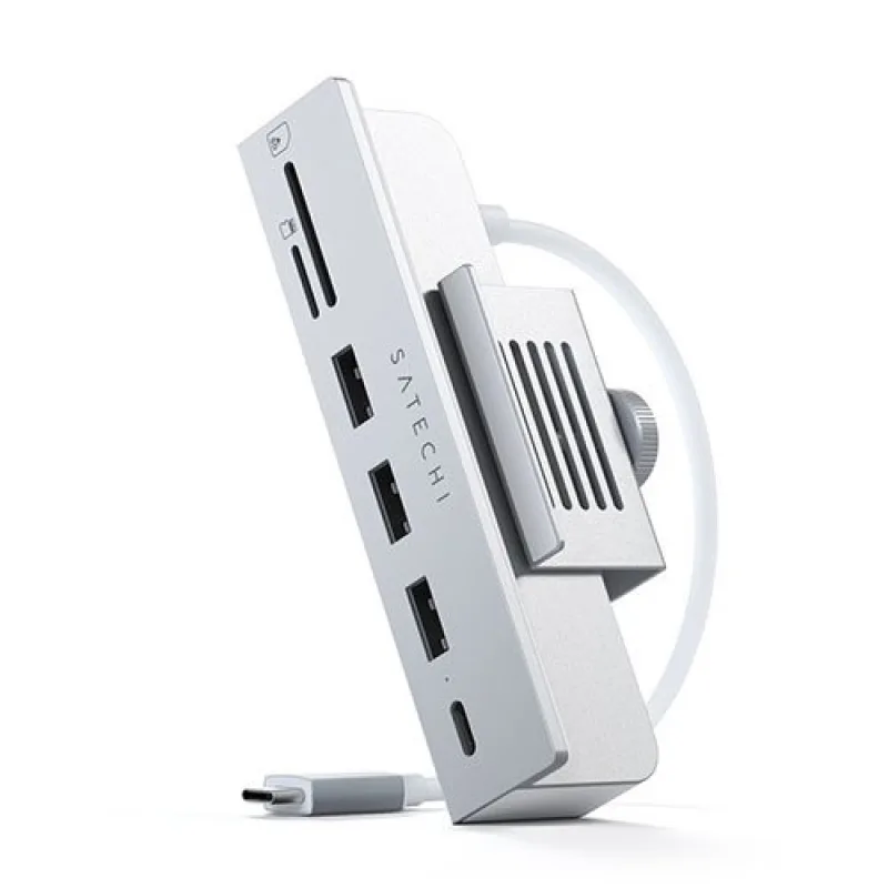 Satechi USB-C Clamp Hub pre 24" iMac 2021 & 2023 - Silver Aluminium ST…