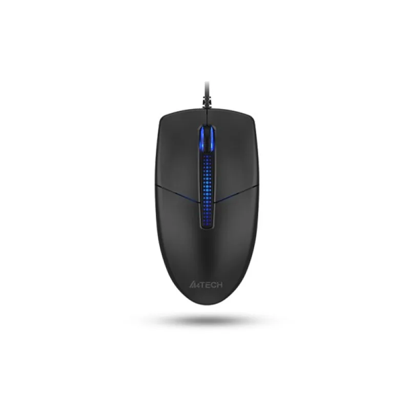 A4tech N-530S, podsvícená kancelářská myš, 1200 DPI, USB, černá…
