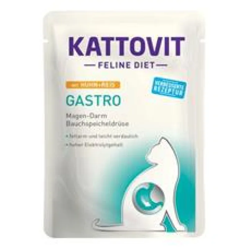 Kattovit Cat Gastro kuře a rýže kapsa 85g 85 g
