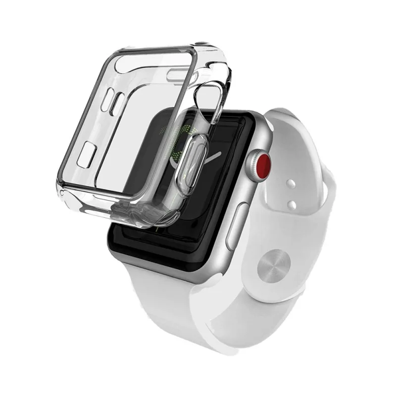 Raptic ochranné sklo 360x Bumper Case pre Apple Watch 41mm 7/8/9 - Clear…
