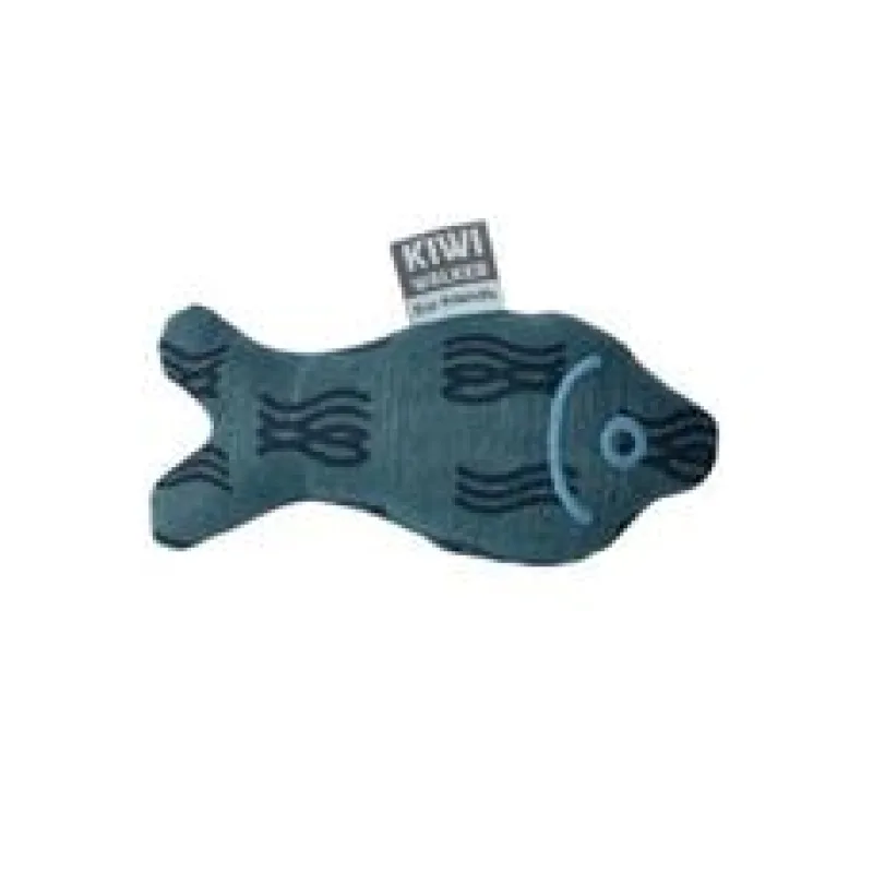Hračka pes 4Elements Plush Fish modrá Kiwi 1 ks