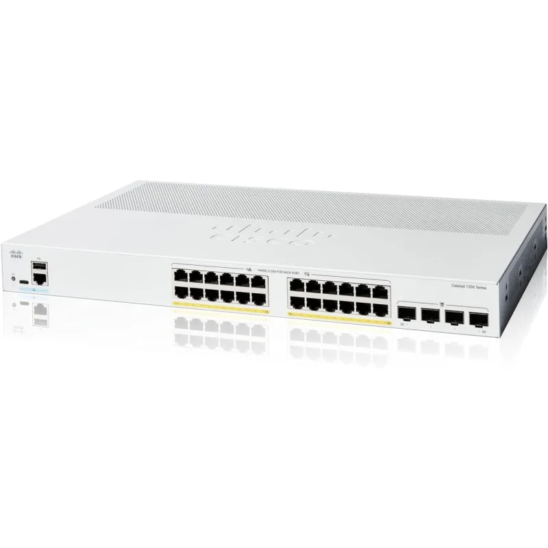 Cisco Catalyst switch C1200-24FP-4X (24xGbE, 4xSFP+, 24xPoE+, 375W)…