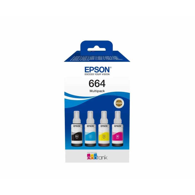 Viacfarebné balenie atramentov EPSON 664 EcoTank C13T66464A