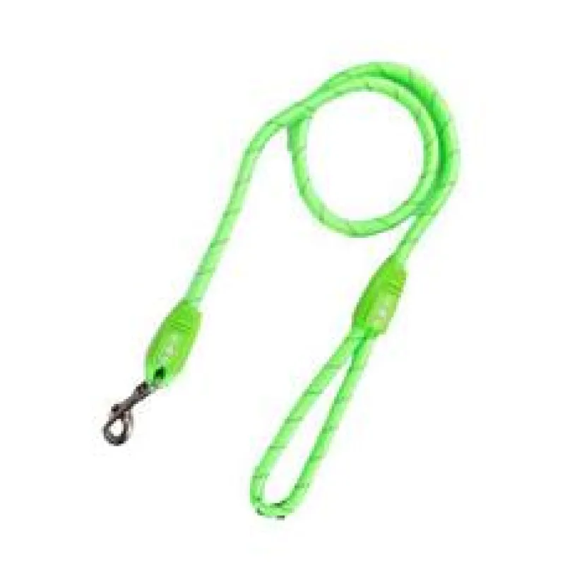 Vodítko BUSTER Reflective lanové 120cm/13mm oranžové