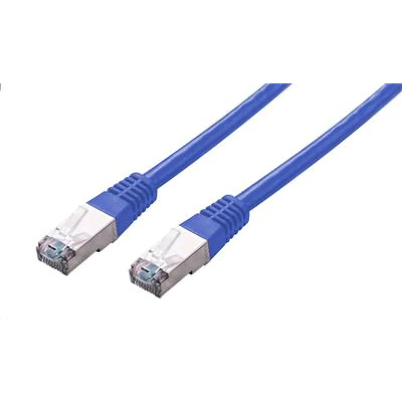 Kábel C-TECH patchcord Cat5e, FTP, modrý, 0, 25 m CB-PP5F-025B