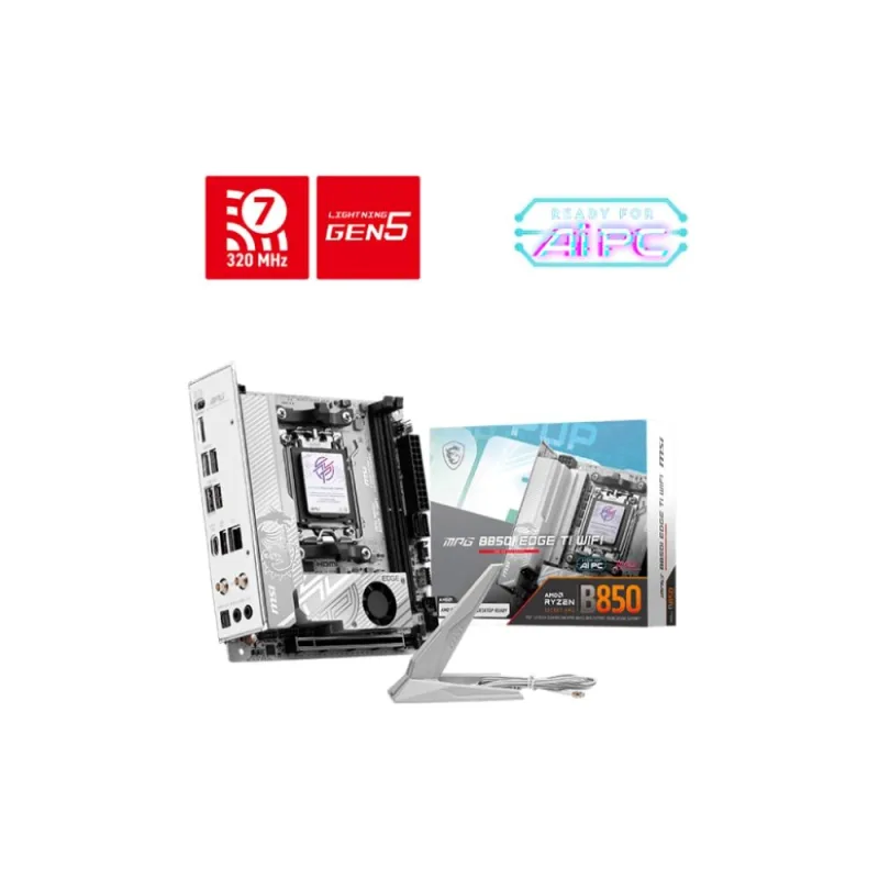 MSI MB Sc MPG B850I EDGE TI WIFI, AMD B850, 2xDDR5, 1xHDMI, WiFi, ATX…