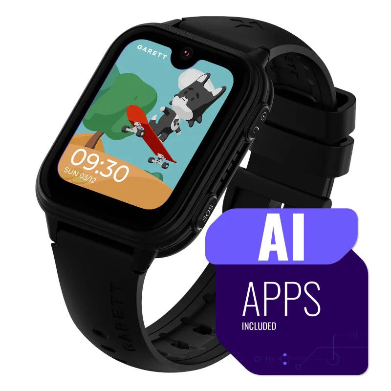 Garett Smartwatch Kids Vibe AI 4G Black VIBE_AI_4G_BLK
