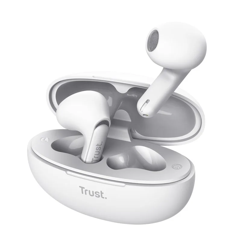 TRUST sluchátka Yavi, Bluetooth, špunty, bilá 25173