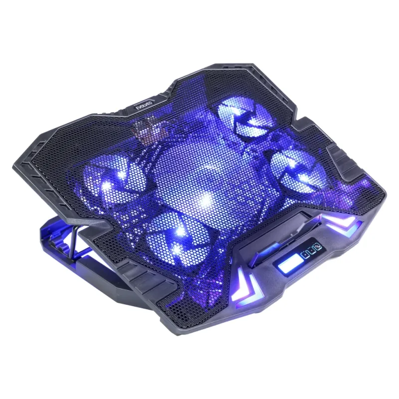 EVOLVEO Ania 5, chladiaca podložka pre notebook, 5x ventilátor, modré…