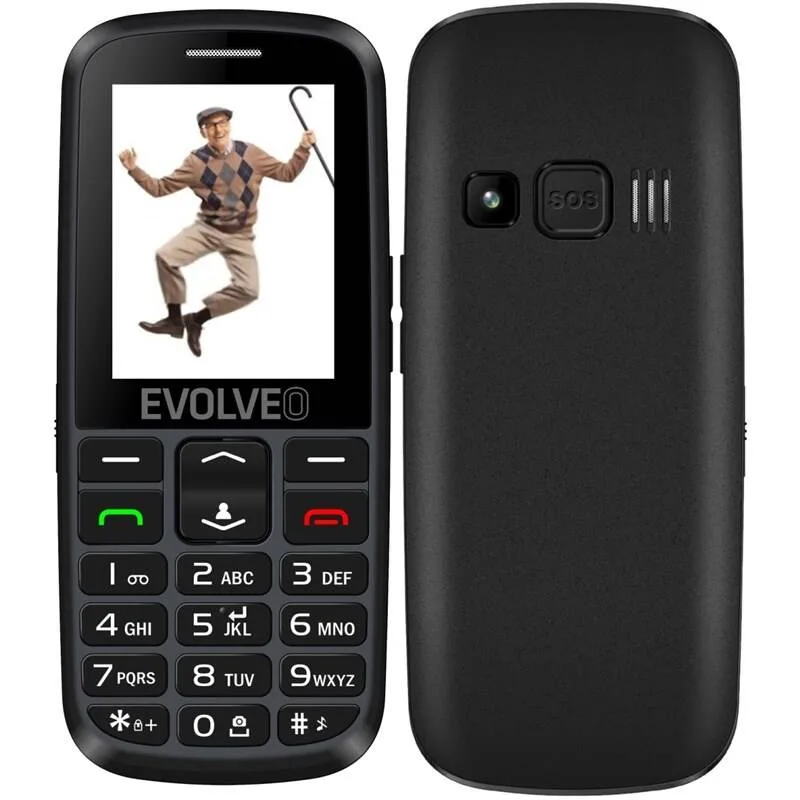 EVOLVEO EasyPhone EG, mobilný telefón pre seniorov s nabíjacím stojanom …