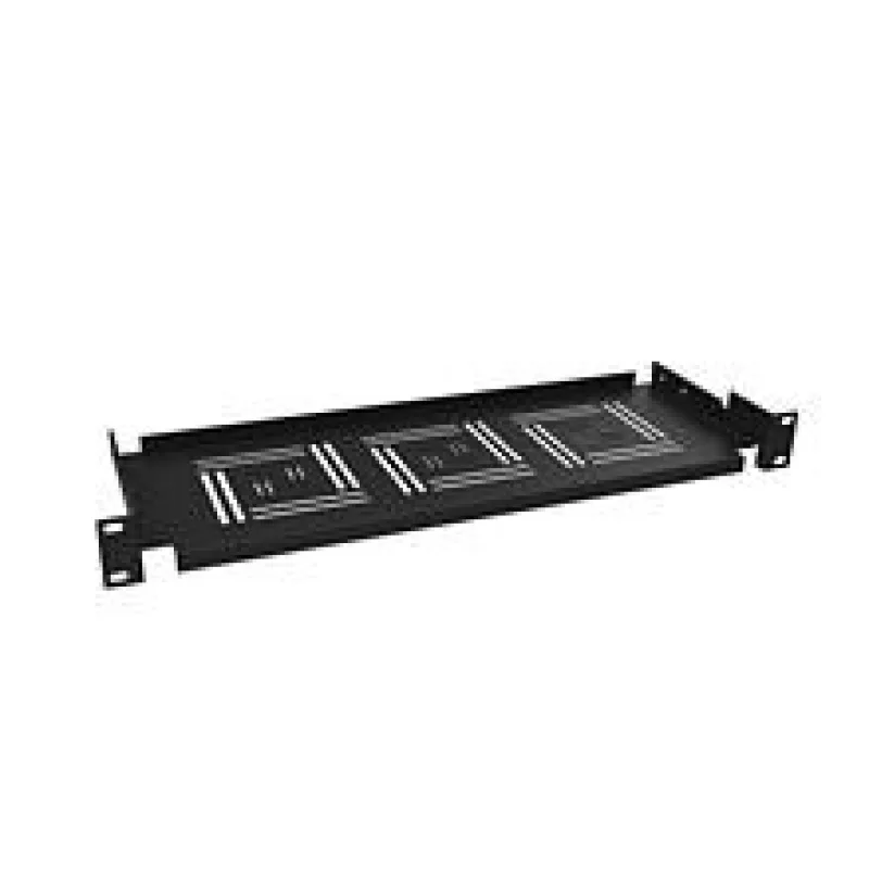 Police 19" 1U 150mm ukládací plato BK úchyt na přední lišty UP-01-B…