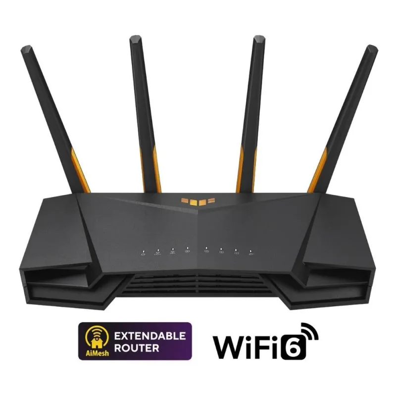 ASUS TUF-AX3000 V2 (AX3000) WiFi 6 Extendable Gaming Router, 2.5G port, …