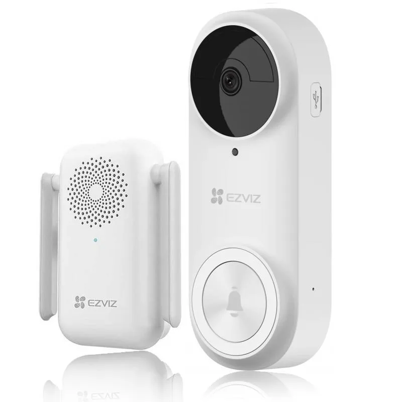 BAZAR - Ezviz DB2 3K - baterií napájený vstupní wi-fi videozvonek - bílý …