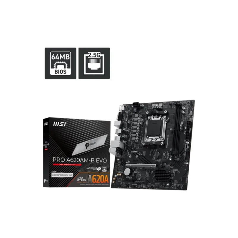 MSI PRO A620AM-B EVO/ AM5/ mATX PRO A620AM-B EVO