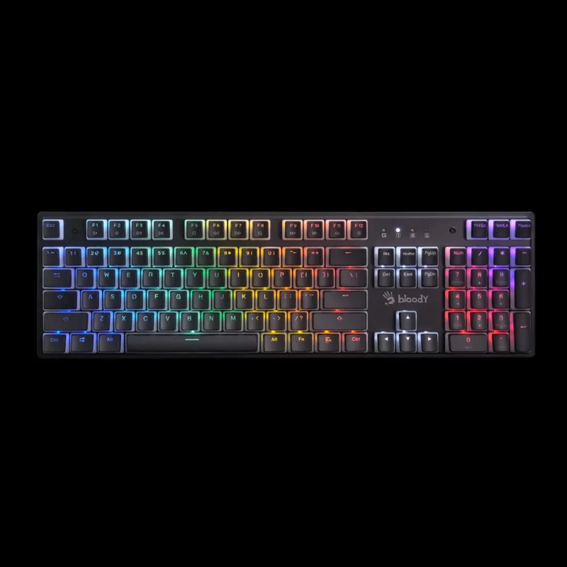 A4tech Bloody Podsvícená mechanická herní klávesnice S510R, Blue Switch,…