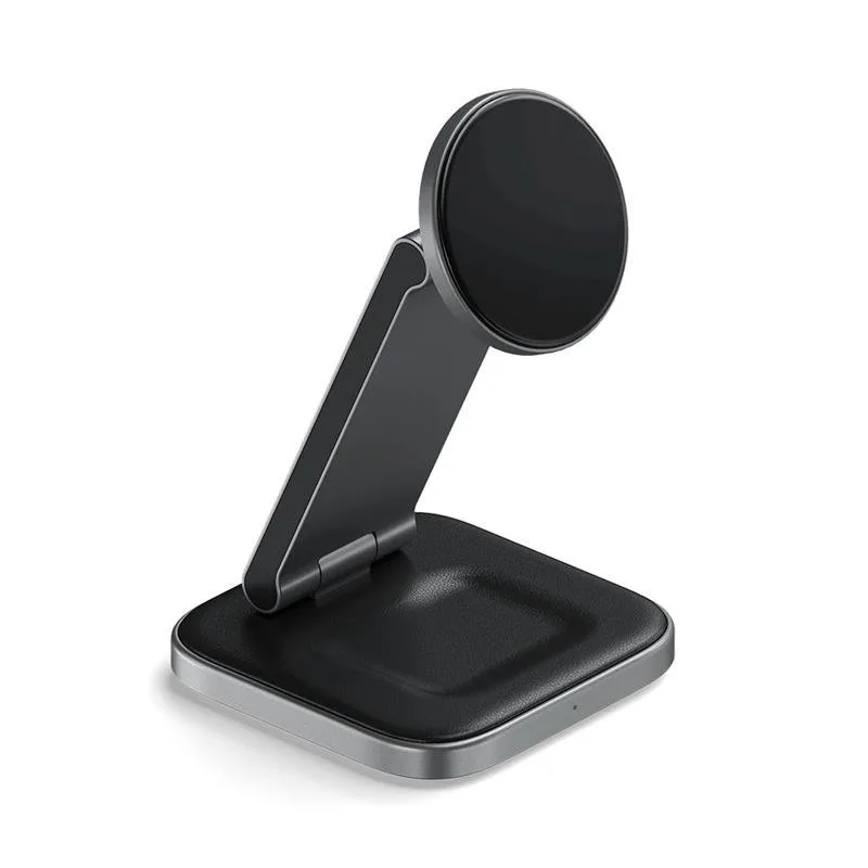 Satechi 3-in-1 Foldable Qi2 Wireless Charging Stand - Space Gray ST-Q31FM…