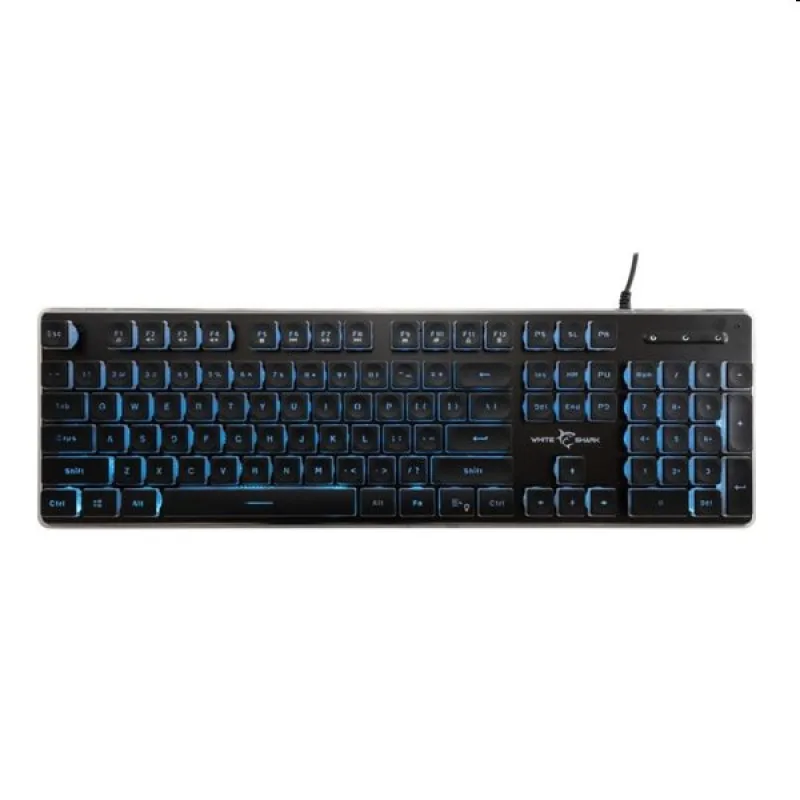 White Shark Gaming membrane keyboard TACHI, US, black TACHI-B-US