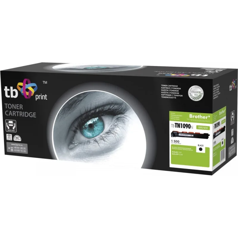 Toner TB kompatibilný s Brother TN1090N, BK, new TB-TN1090N