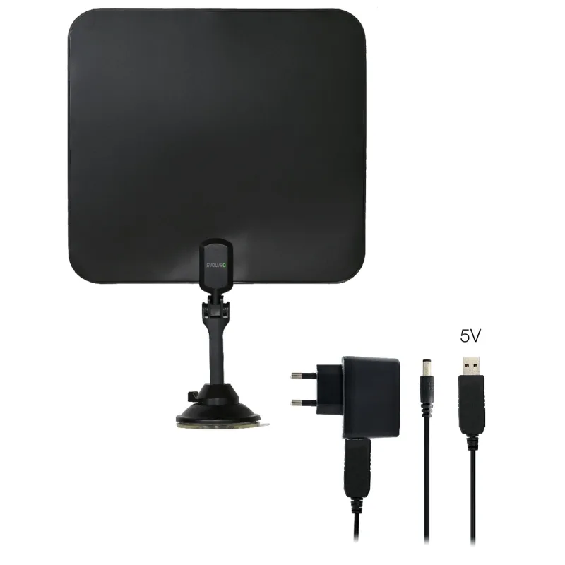 EVOLVEO Xany 2C LTE 230/ 5V, aktívna izbová anténa FM/ DAB+/ DVB-T/ T2,…