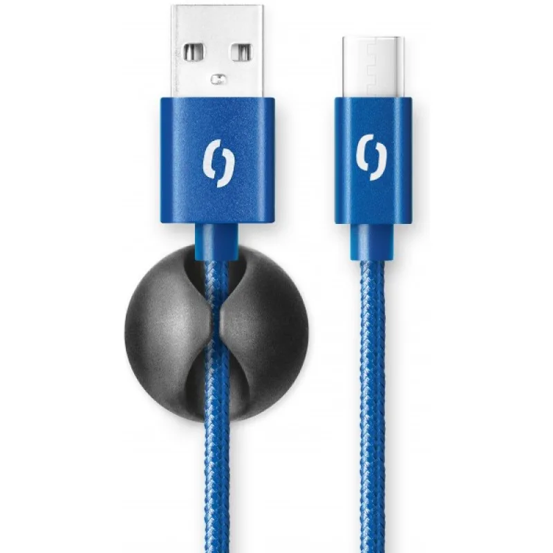 ALIGATOR PREMIUM 2A kábel, USB-C, modrá DATKP30