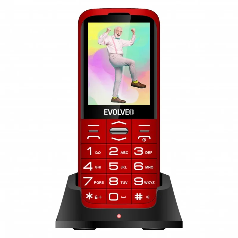 EVOLVEO EasyPhone XO, mobilný telefón pre seniorov s nabíjacím stojanom …