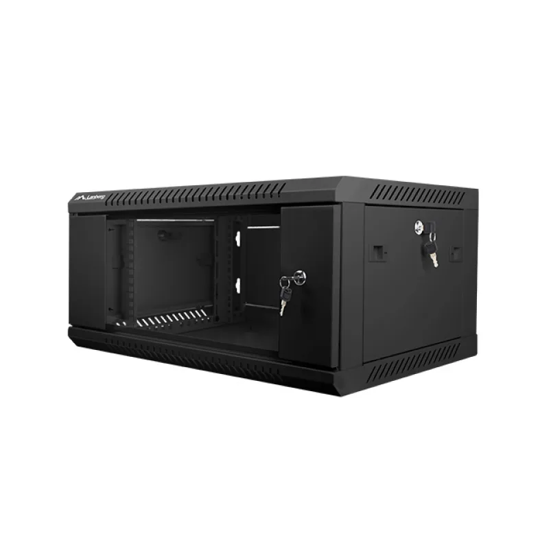 Nástenný rack 19"" 4U 600X450mm čierny flat pack WF01-6404-10B