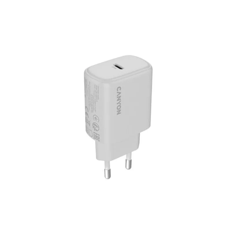 Canyon OnCharge 250, univerzálna nabíjačka do steny, 1x USB-C, PD 25W,…