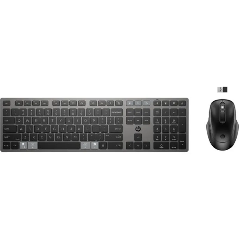 HP 725 Multi-Device Rechargeable Wireless Keyboard and Mouse Combo…