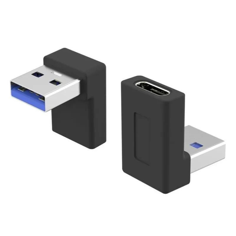 PremiumCord USB-C na USB3.0 typ A (F/ M), 90° zakrivený kur31-27