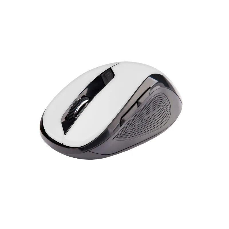 Myš C-TECH WLM-02, čiernobiela, bezdrôtová, 1600DPI, 6 tlačidiel, USB…