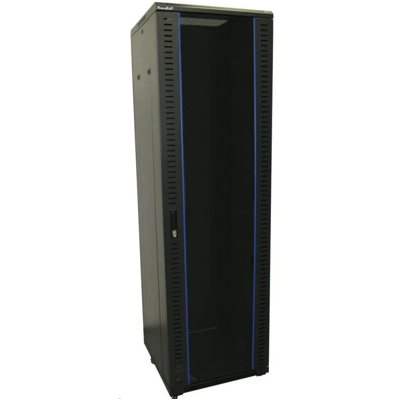 XtendLan 19" stojanový rozvaděč 42U 600x600, nosnost 800kg, skleněné…