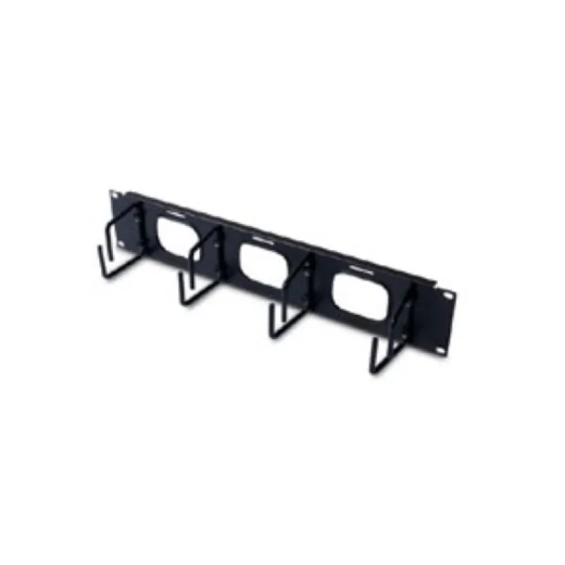 APC 2U Horizontal Cable Organizer w/ Pass-Thru Black AR8428