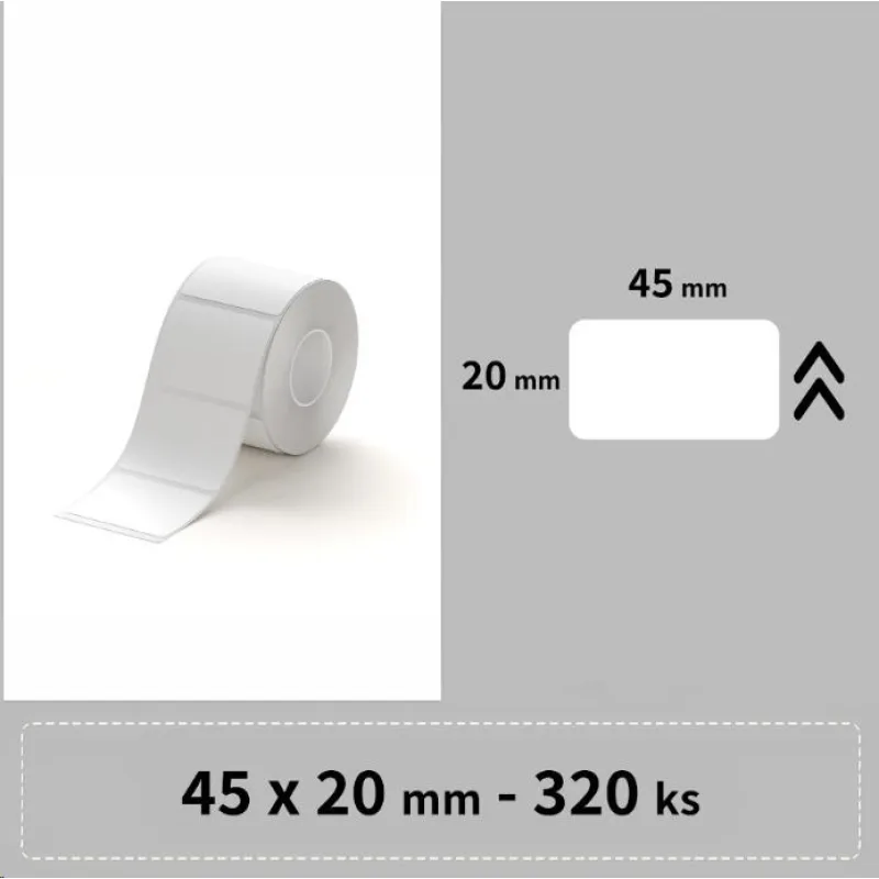 Niimbot štítky R 45x20mm 320ks Bílé pro B21, B21S, B3, B1S A2A18918901